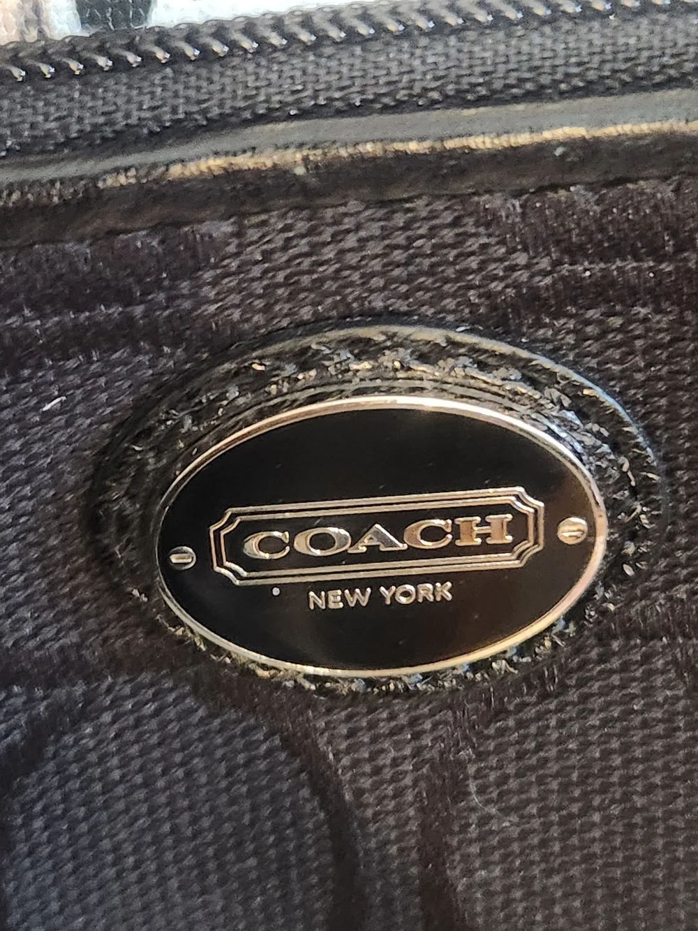 Coach Black Signature EAST/WEST Jacquard Wristlet with Hang Tag NWT - Picture 3 of 12